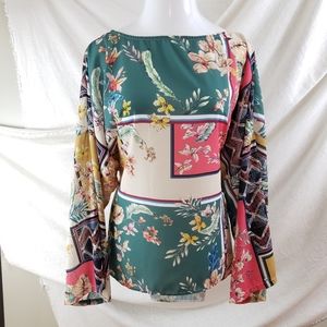 Suzanne Betro Print Blouse
